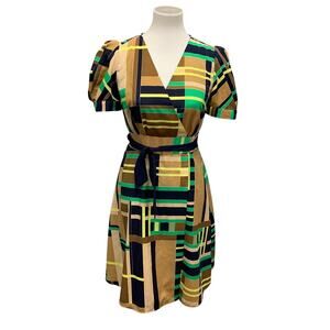 The Webster Miami at Target Womens Small Color Block Stripe Short Sleeve Dress